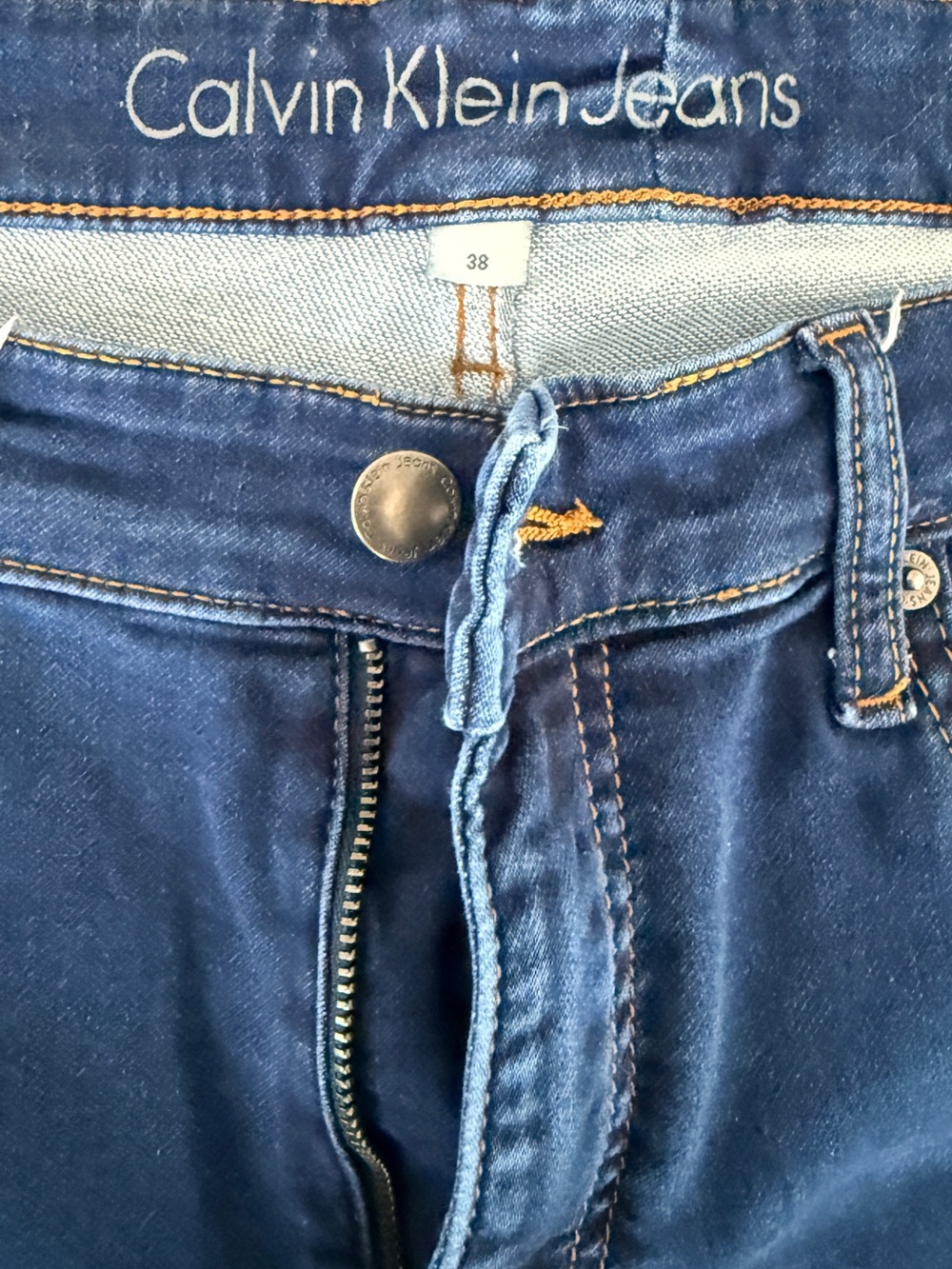 Calvin Klein Jeans Indigo Blue Denim Jeans - 38x32 LIKE NEW